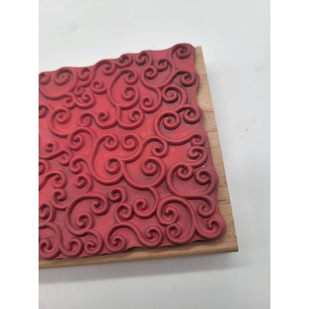 Stampabilities 2004 Swirls & Curls PR1002 Wood Rubber Stamp Scrapbooking Craft - Picture 8 of 10